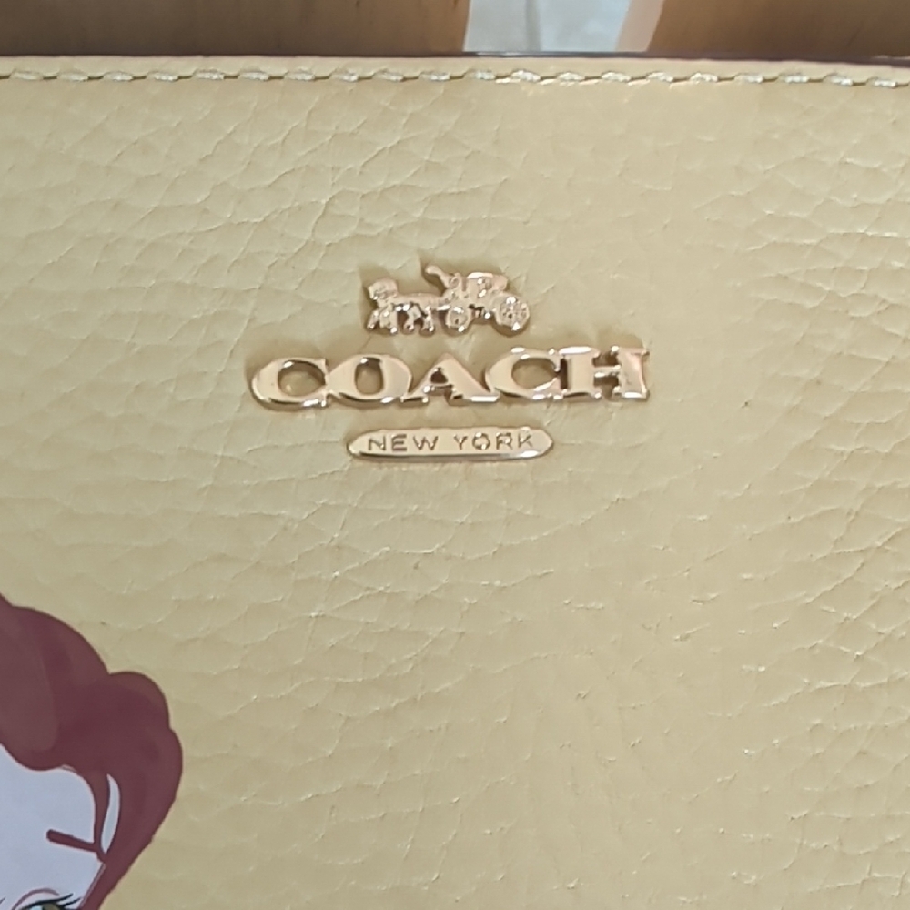 Coach X Disney "Belle" Mini Camera Bag Crossbody, Pebbled Leather (C3404) EUC - Picture 10 of 10